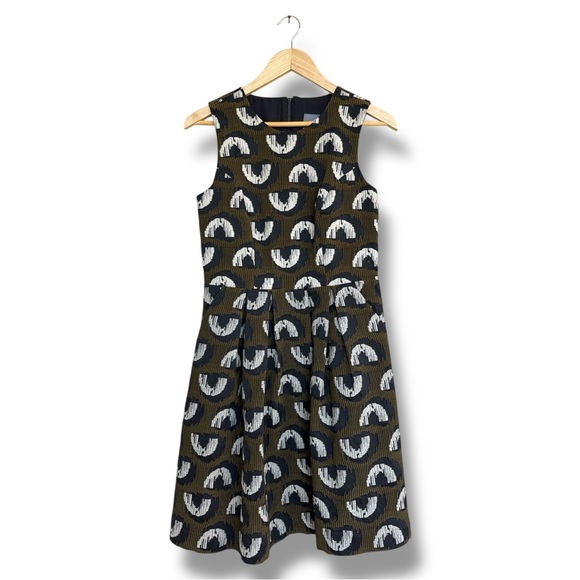 Anthropologie Hunter Dixon by Hunter Bell Adete Structured Jacquard Dress Size 4 - Picture 3 of 13
